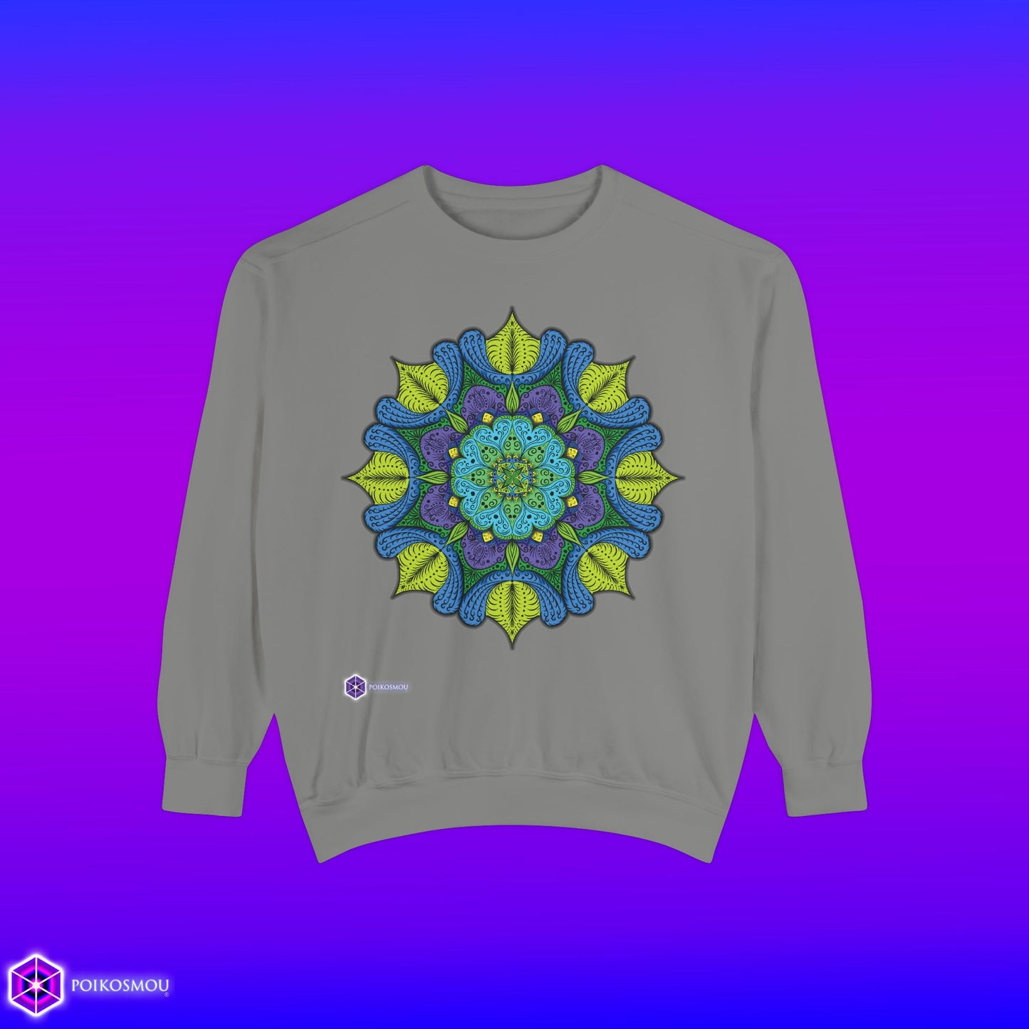 Mandala 5 Slash Sweatshirt by  POIKOSMOU