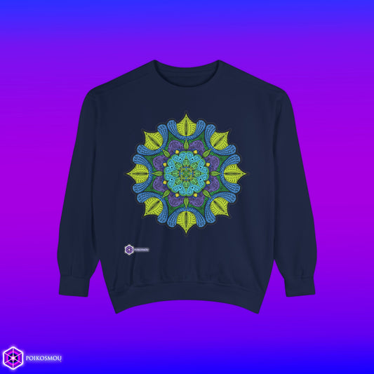Mandala 5 Slash Sweatshirt by  POIKOSMOU