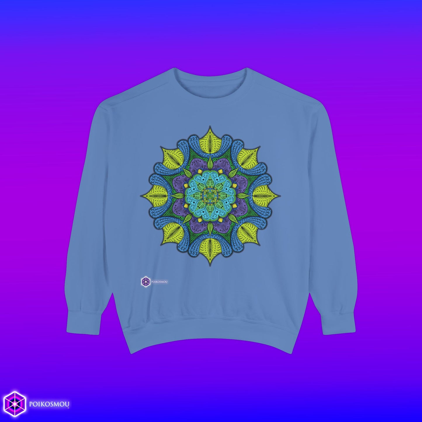 Mandala 5 Slash Sweatshirt by  POIKOSMOU